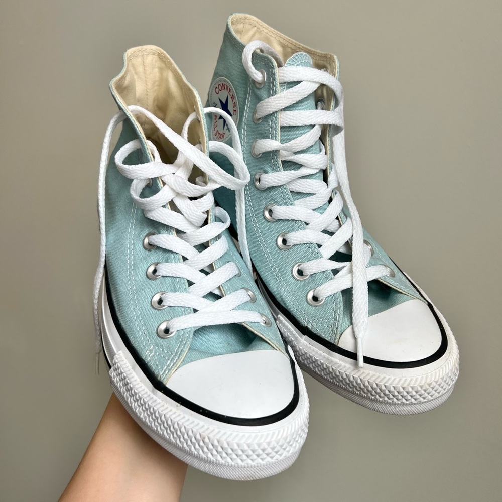 Converse Light Blue High-Top Sneakers